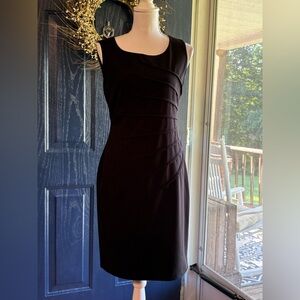 Calvin Klein Black Sheath Midi Dress size 6